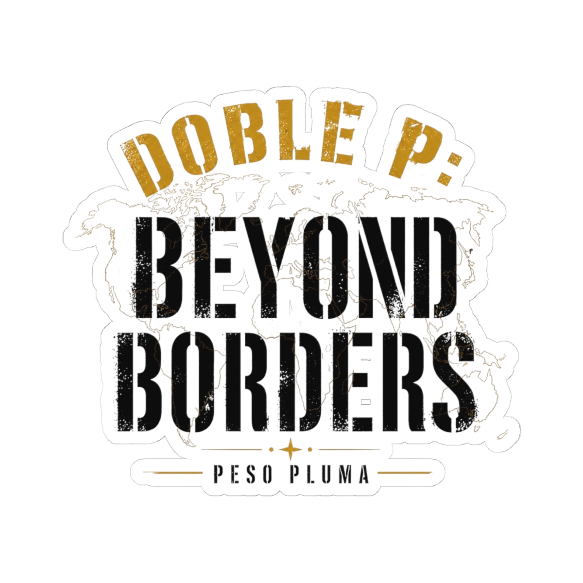Peso Pluma "Doble P: Beyond Borders" Sticker
