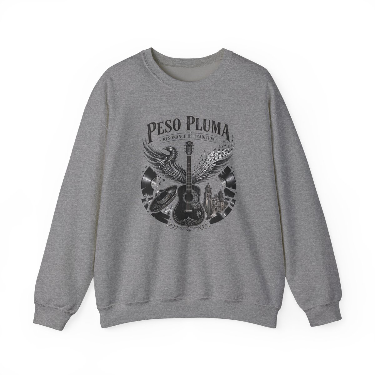 Peso Pluma "Peso Pluma - Resonance of Tradition" Crewneck - Peso Pluma official Sweatshirts merch