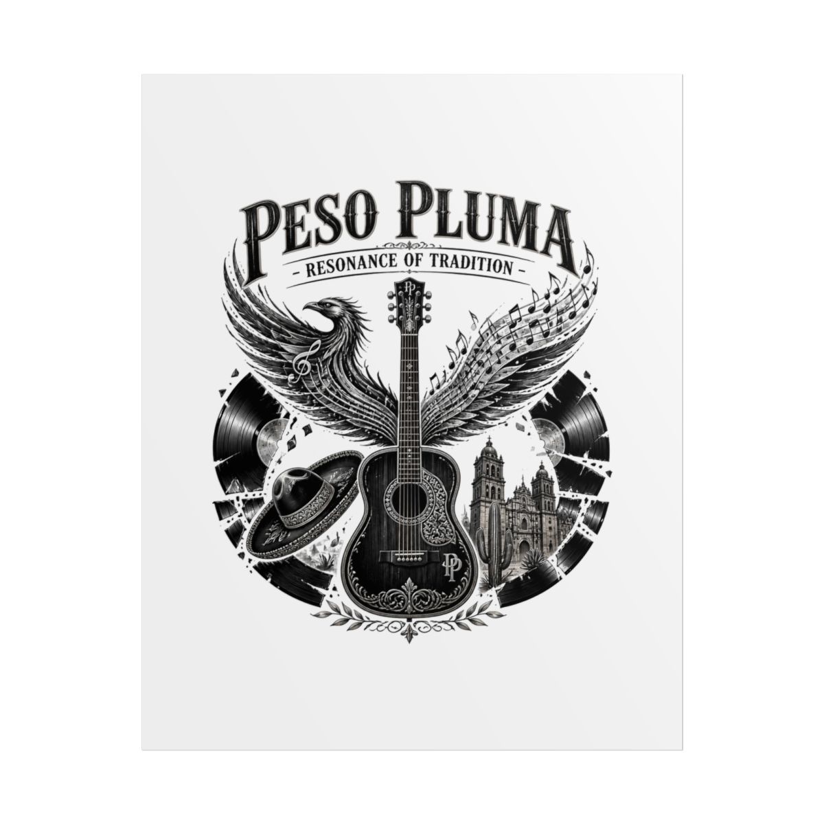 Peso Pluma "Peso Pluma - Resonance of Tradition" Poster - Official Posters & Wall Art merchandise