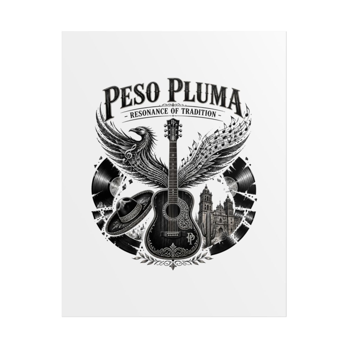 Peso Pluma "Peso Pluma - Resonance of Tradition" Poster - alternate angle 1, merchandise