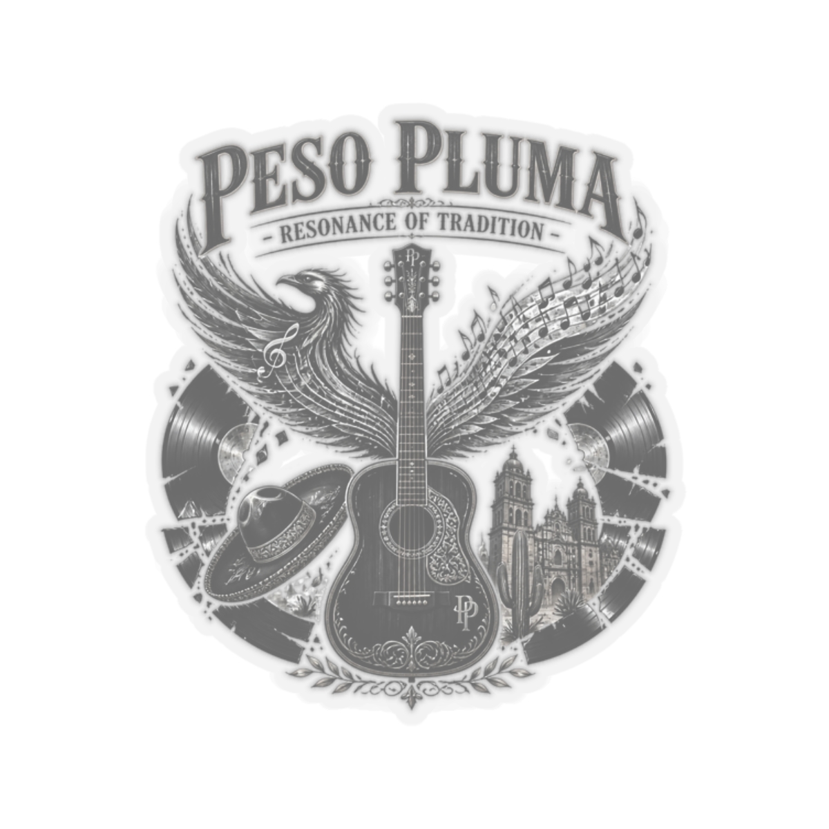 Peso Pluma "Peso Pluma - Resonance of Tradition" Sticker - alternate angle 4, merchandise
